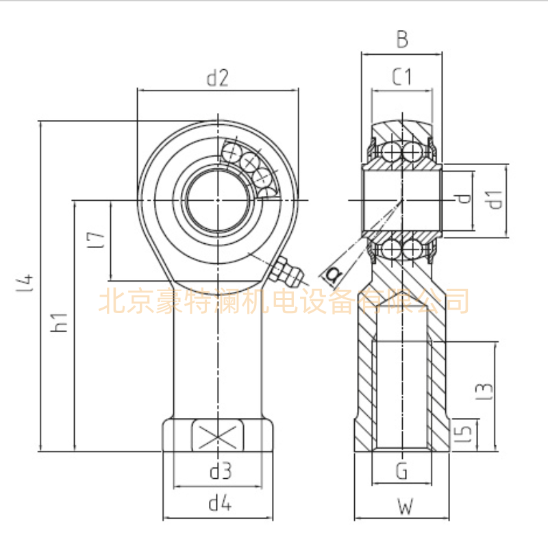 BRF25-00-501 BRF25-00-502德國durbal桿端關節(jié)軸承尺寸參數(shù)